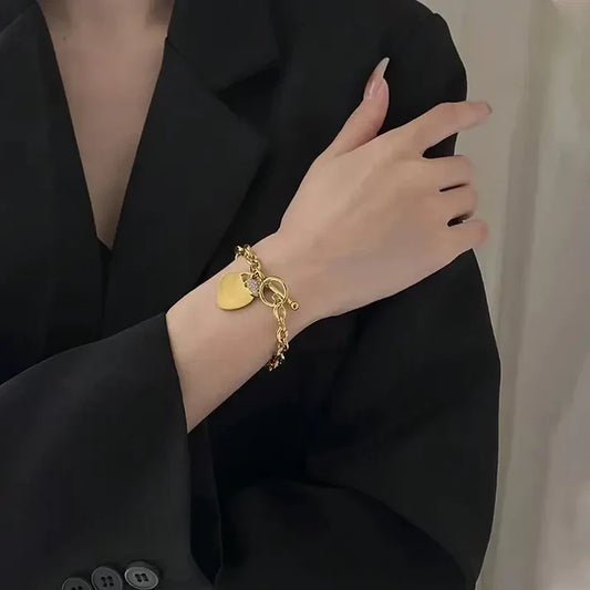 Heart Clasp Bracelet