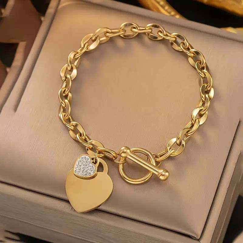 Heart Clasp Bracelet