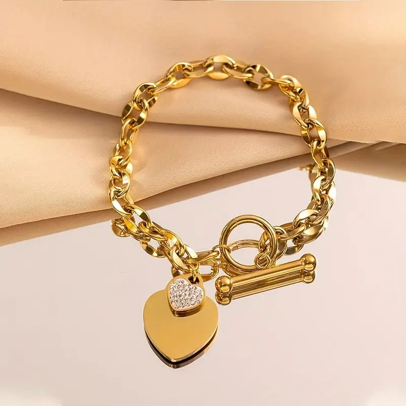 Heart Clasp Bracelet