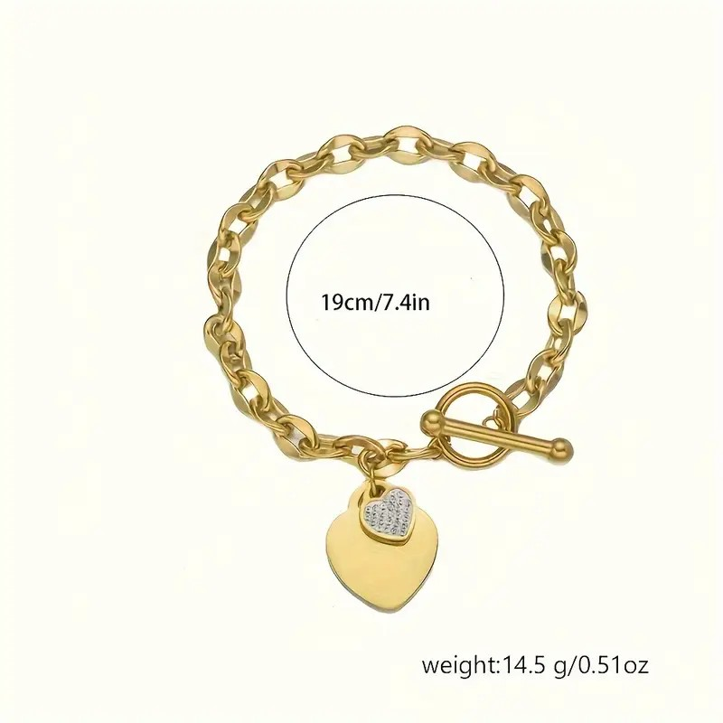 Heart Clasp Bracelet