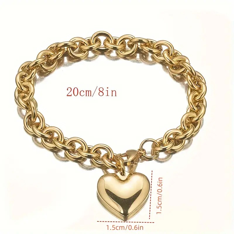 Heart Pendant Bracelet