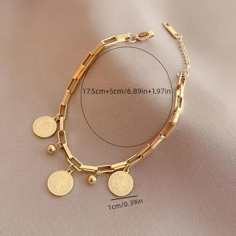 Round Charm Bracelet