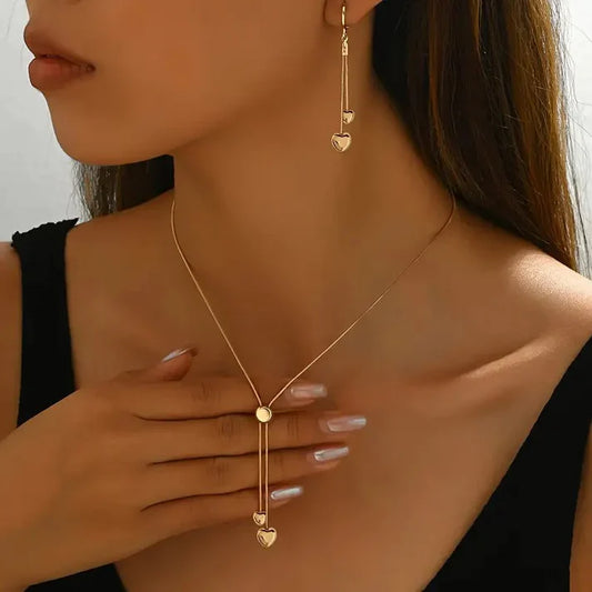 Snake Bone Chain Earrings Set