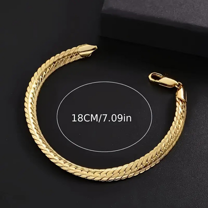 Embossed Woven Pattern Copper Bracelet