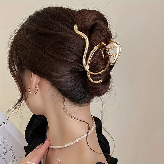 Minimalist Golden Hair Claw