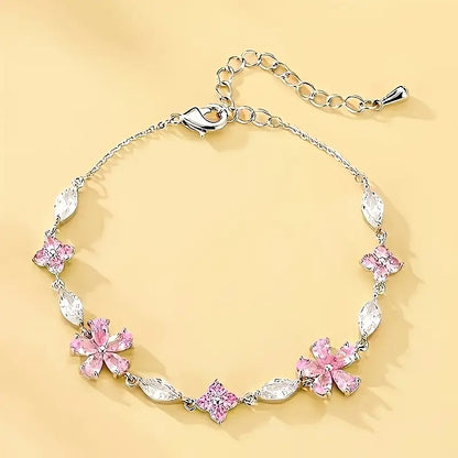 Pink Cherry Blossom Bracelet
