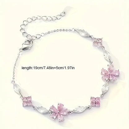 Pink Cherry Blossom Bracelet
