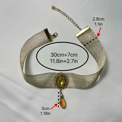 Teardrop Pendant Choker